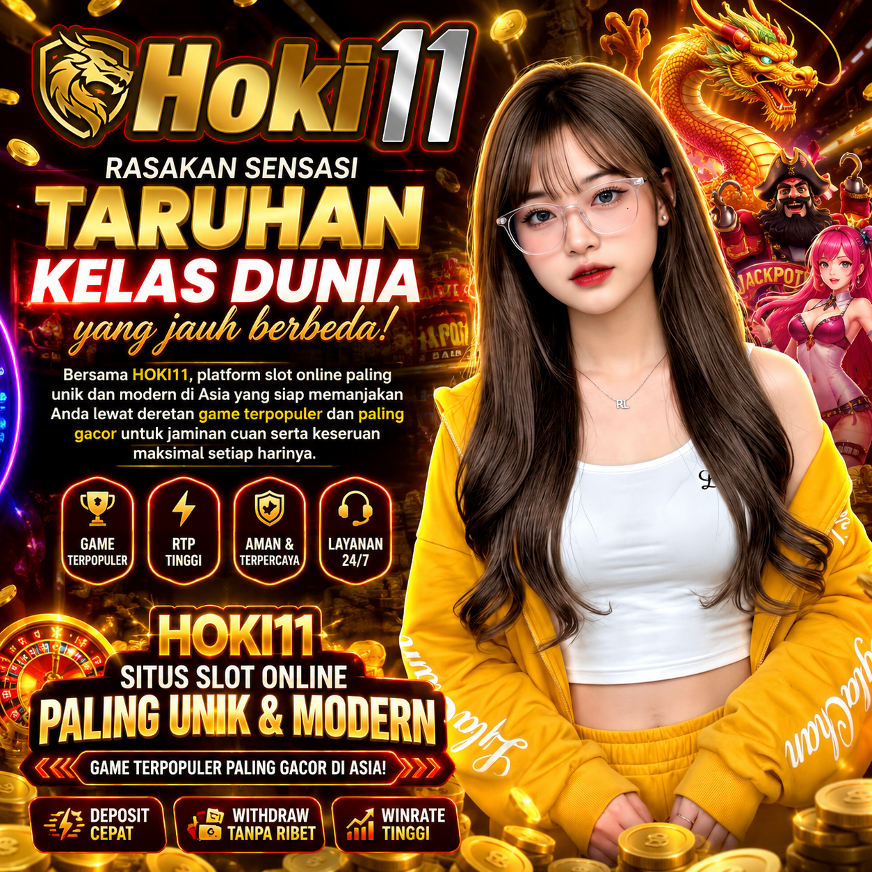 HOKI11: Situs Slot Online Paling Unik Dan Modern Game Terpopuler Paling Gacor Di Asia